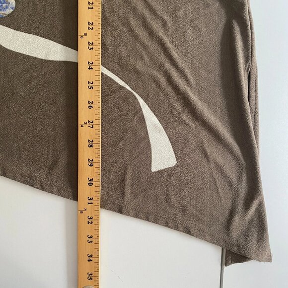 Chicos Womens Size 3 Black Red Animal Print Long Sleeve Top Blouse - Picture 7 of 9